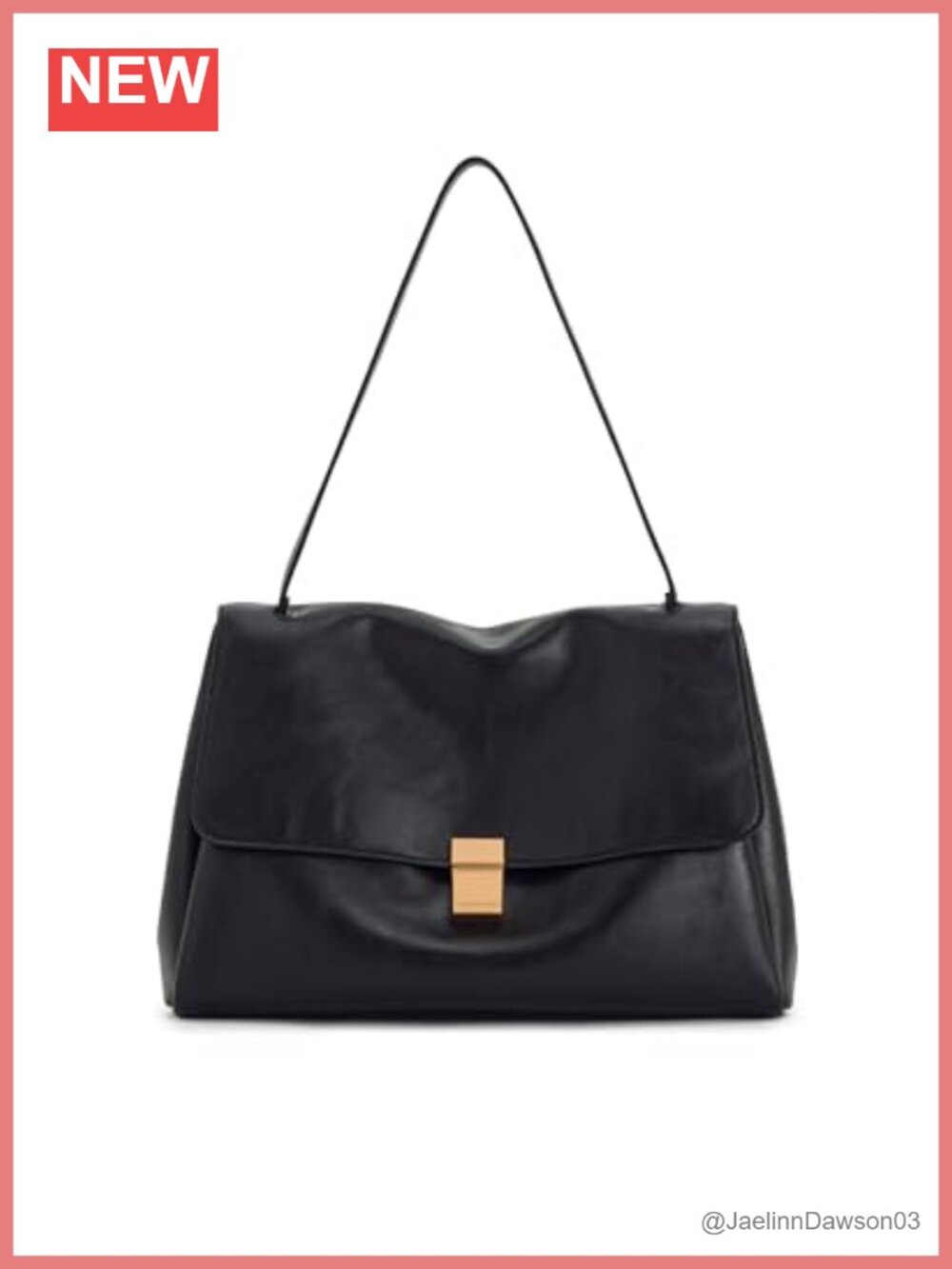 Vegan Leather Shoulder Bag Fits iPad Pro